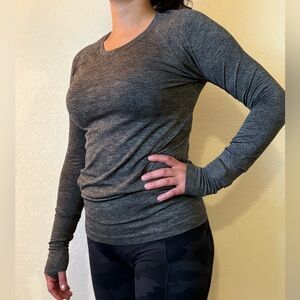 lululemon athletica Gray Long Sleeve Top